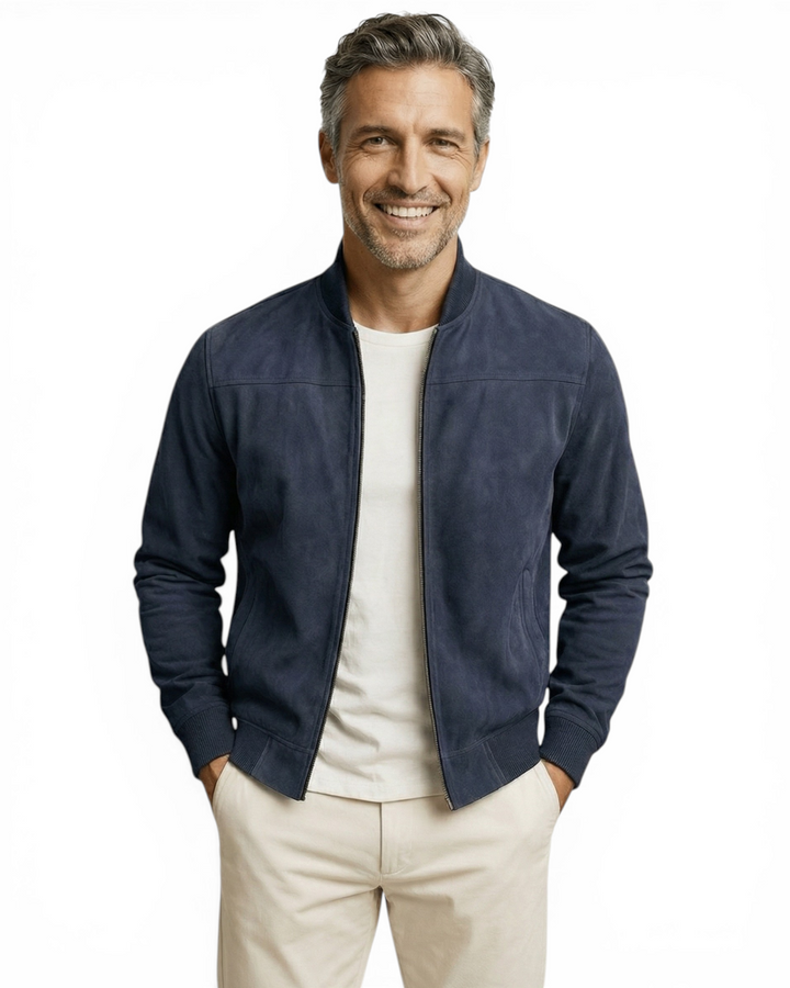 Valerio | Suede-Look Bomber Jacket