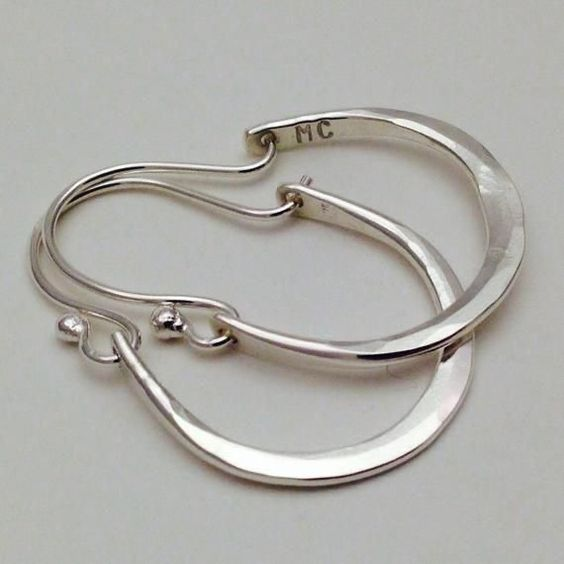 Vintage Wave Hoop Earrings
