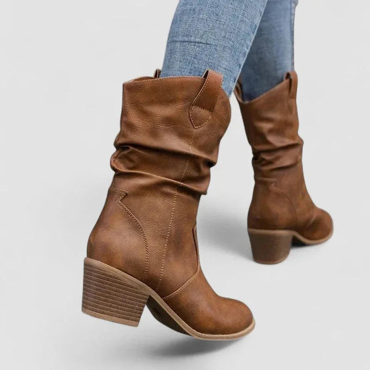 Vivian | Slouchy Mid-Calf Boots