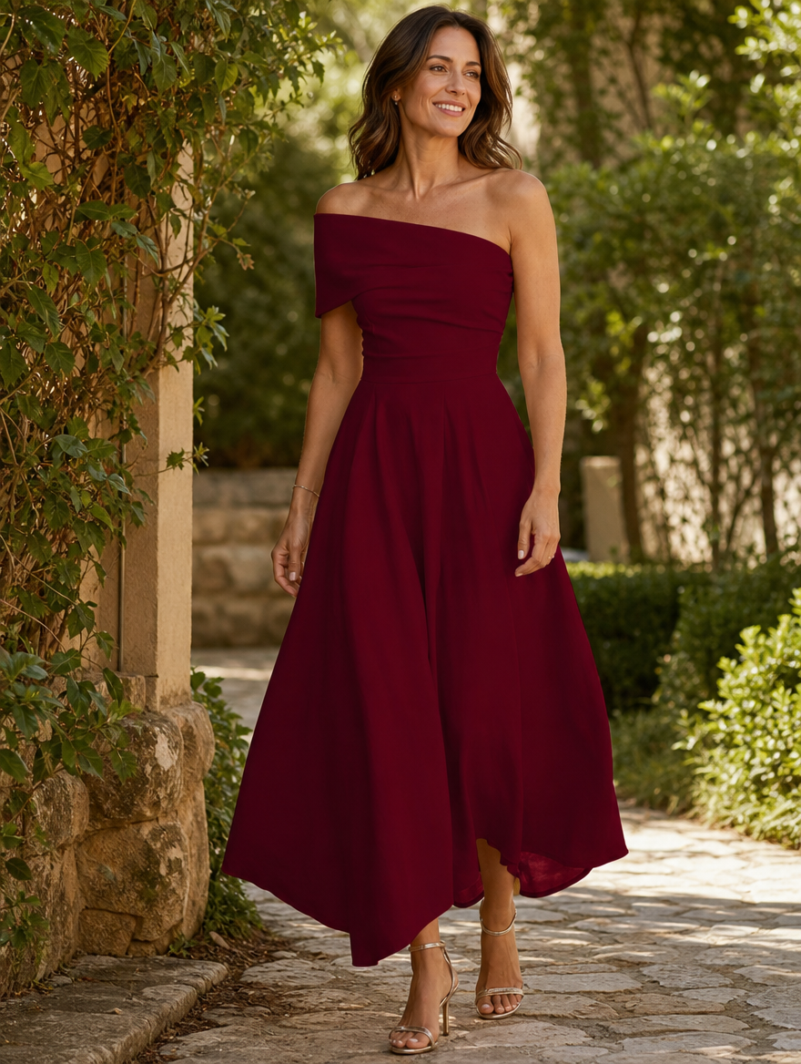 Wenda | One-Shoulder Maxi Dress