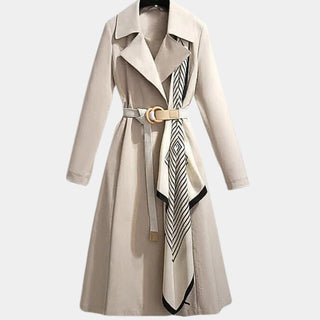 Clarice | Belted Classic Midi Trench Coat
