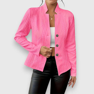 Loretta | Textured Button-Front Cardigan