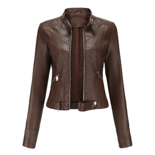 Cecily | Cropped Moto Biker Jacket
