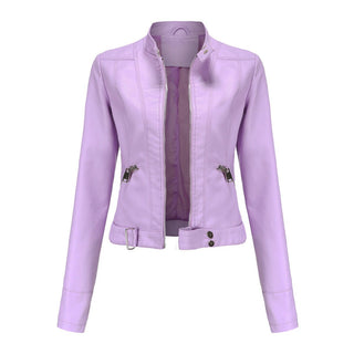 Cecily | Cropped Moto Biker Jacket