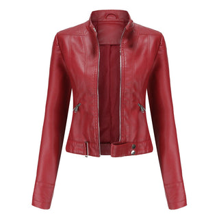 Cecily | Cropped Moto Biker Jacket