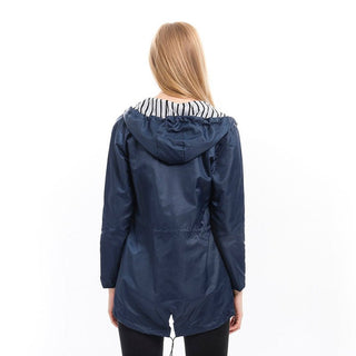 Margaret | Hooded Drawstring Rain Coat
