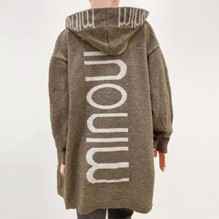 Rosabel | Hooded Open-Front Knit Cardigan